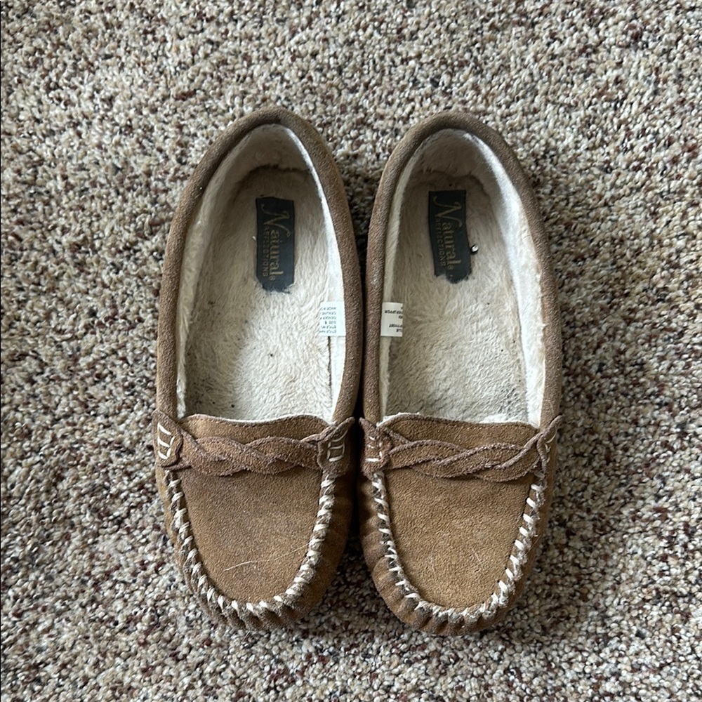 Minnetonka Kids Brown Moccasins